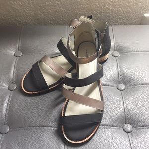 JBU by Jambi black and silver sandals